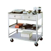 product of Lakeside 474 Equipment Stand, Open Base with (3) Shelves & (2) Drawers
