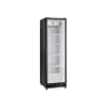 product of Omcan USA 48381 - 24" One-Section Merchandiser Refrigerator, Black Steel, Glass Door, Defrost
