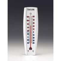 product of Taylor Precision 5154 Indoor/Outdoor Wall Thermometer -40°F to 120°F, Red/Blue Numerals, Rust-Proof