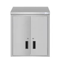 product of Koolmore KM-WMC-1524-S 24" Commercial Wall Cabinet, 24"W x 15"D x 33"H, Stainless Steel, Hinged Doors, Locking, NSF