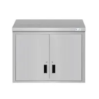 product of Koolmore KM-WMC-1536-S Commercial Wall Cabinet, 36"W x 15"D x 33"H, Stainless Steel Hinged Doors, Locking, NSF
