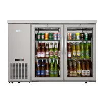 product of Koolmore KM-BC-2GD-SCSS Cooler 47.9" W X 25" D X 34" H, 7.4 cu ft, Glass Swing Temp Stainless Steel