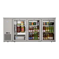 product of Koolmore KM-BC-3GD-SCSS 71-9/10" Bar Cooler, 18.3 Cu Ft., Finish, Glass Doors, LED Digital Temp