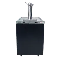 product of Micro Matic MDD23W-E-A 25" Wine Cooler, 8.4 cu ft, Black Vinyl, Top, Dual Faucet, Display, 1/6 HP