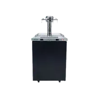 product of Micro Matic MDD23W-E-E 25" Wine Cooler, 8.4 Cu Ft, Black, Quad Faucet, LED, Lock Door, Self-Contained