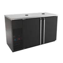 product of Micro Matic MDD58WLT-E 59" Wine Cooler Dispenser, Black, 2 Display, 2 3" Font Holes, 1/3 HP 115V