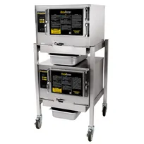 product of AccuTemp N31201D060 DBL 6 Pan Gas Boilerless Connectionless Steamer w/ Double Stacked, Stand Mounted