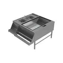 product of Advance Tabco PR-42X30-10-R 42" Pass-Thru Combo Underbar Ice Bin/Cocktail Station w/ 10 Circuit-Right