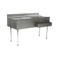 product of Eagle Group CWS4-22R 48" Drainboard Underbar Ice Bin/Cocktail Station, Right Ice Bin