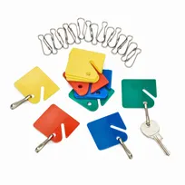 product of Alpine Industries ADI689-20-COLORED Assorted Multi-Color Key Tags, Set of 20