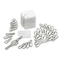 product of Alpine Industries ADI689-30 Plastic Key Tags, White, Durable Office Organization