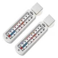 product of CDN EFG120-X2 Refrigerator/Freezer Thermometer -40 to +120°F 1/2"W x 2-1/4"H ABS Non-Mercuric Pack