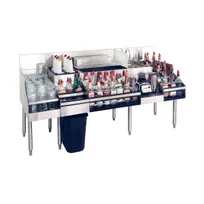 product of Glastender ALL-72-CP10 72" Underbar Ice Bin/Cocktail Station w/ 10 Circuit - 125 lbs / Center
