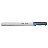 product of Winco KSTK-122 Sof-Tek 12" High Carbon Steel Roast Beef Slicing Knife w/ Black / Blue Handle