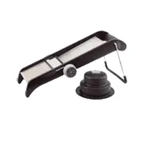 product of Winco MDL-4P Mandoline Slicer, 14-5/8" x 4-13/16", 4-Setting Dial (Serrated, Dual Julienne) Handguard Stand