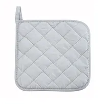product of Winco PH-8S Pot Holder, 8" x 8" Silicone-Coated 100% Cotton, Silver Finish - 1 Dozen