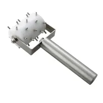 product of Winco RD-2 2" Wide Half Size Dough Poller Docker - Stainless Steel Pins
