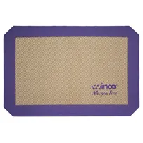 product of Winco SBS-11PP Purple Silicone Baking Mat, 8-1/4" X 11-3/4", 1/4 Size, Allergen Free
