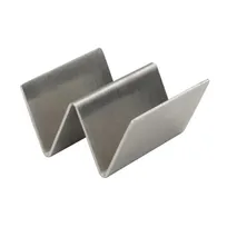 product of Winco TCHS-12MN Mini Taco Holder, 2-3/8"L X 2"W X 1"H, Holds 1-2 Tacos, Stainless Steel