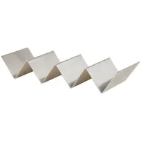 product of Winco TCHS-34 Taco Holder, 11-3/8"L X 4"W X 2"H, Holds 3-4 Tacos, Stainless Steel
