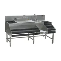 product of Eagle Group CCS-60-1 60" Blender Station Underbar Ice Bin/Cocktail Station w/ Long Liquor Display