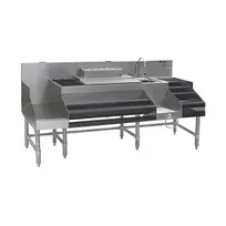 product of Eagle Group CCS-72 72" Blender Station Underbar Ice Bin/Cocktail Station - Center Ice Bin