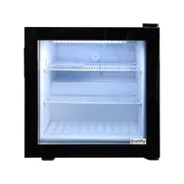 product of Unity U-CF2 Countertop Glass Door Freezer, 2 cu ft, Black Steel, LED, -13°F to 5°F, 115V 0.155kW