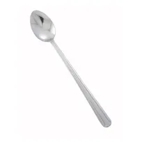 product of Winco 0001-02 Iced Tea Spoon, 7-7/8" Length, 18/0 Stainless Steel, Vibro Finish - 1 Dozen