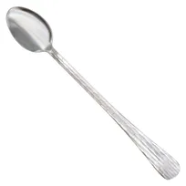 product of Winco 0023-02 Caspian Iced Tea Spoon, 7 3/4" 18/0 Stainless Steel, Hammered Finish - 1 Dozen