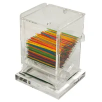 product of Winco ACTD-3 Toothpick Dispenser, 3" X 2-1/2" X 4"H, BPA Free, Acrylic, Clear