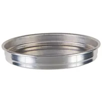 product of Winco APZK-0815 8" x 1.5" Deep Stackable Aluminum Pizza Pan, Round