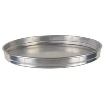 product of Winco APZK-1215 12" x 1.5" Deep Stackable Aluminum Pizza Pan, Round