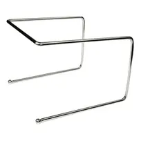 product of Winco APZT-789 Chrome Plated Steel Pizza Pan Stand, 6-1/2"H / Non-Slip Grip