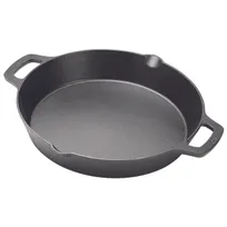 product of Winco CASD-12 FireIron 12" Round Cast Iron Pre-Seasoned Induction