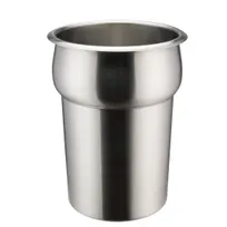 product of Winco INSN-2.5 Inset, 2-1/2 qt. (80 oz.), 6" X 7-1/2", Round, Stainless Steel