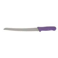 product of Winco KWP-91P, 9.5" Stäl Stainless Steel Serrated Bread Knife w/ Purple Allergen Free Handle