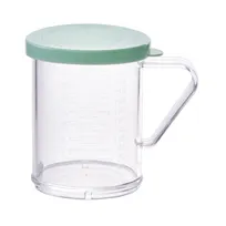 product of Winco PDG-10G 10 Oz. Clear Polycarbonate Dredge with Snap-On Green Lid