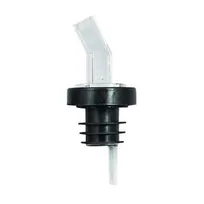 product of Winco PP-SCL Plastic Pourer with Screen, Bent Spout, Crystal Clear, Free-Flow, No Collar - 1 Dozen