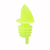 product of Winco PPR-2Y Yellow Plastic Free Flow Liquor Pourer, No Collar, High-Flow Design - 1 Dozen