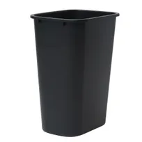 product of Winco PWR-41K Wastebasket, 41 qt., 15-1/4"W X 11"D X 19-5/8"H, Rectangular, Black