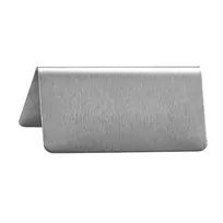 product of Winco SGN-100 Beverage Tent Sign, Blank, 3"L X 1-1/2"W 1-1/4"H, Stainless Steel