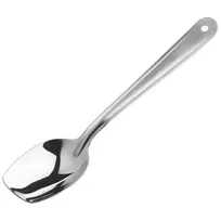 product of Winco SPS-S10 10" Stainless Steel Slanted Plating Spoon, Dishwasher Safe, Satin Finish