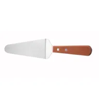 product of Winco TN166 4-5/8" Stainless Steel Blade Pie Server with Wooden Handle