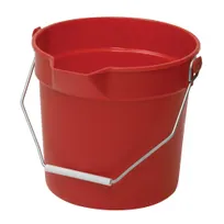 product of Winco UPP-14R 14 Quart Red Polyethylene Utility Pail