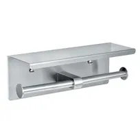 product of Alpine Industries ALP487-B Double Roll Wall-Mount Toilet Tissue Dispenser, Brushed Stainless Steel