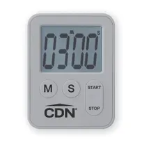 product of CDN TM28-S Mini Timer, 2-1/10"W x 3/8"D x 2-3/4"H, 100-Minute, 60-Second Alarm