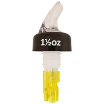 product of Winco 23782 Benchmark Pourer, 1-1/2 oz Yellow Liquor Dispenser, Stainless Steel, 12/Pack