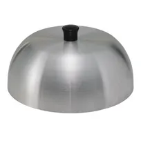 product of Winco AHC-6 6" Round Aluminum Hamburger Cover w/ Bakelite Handle