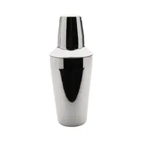 product of Winco BS-1P 16 oz Cocktail Shaker Set, 3-Piece Stainless Steel, 3-3/8" x 3-3/8" x 8-1/2"
