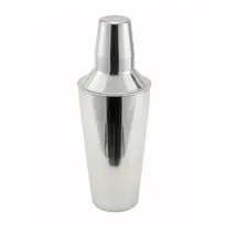 product of Winco BS-3P Classic Bar Cocktail Shaker Set, 28 oz (3-Piece) Stainless Steel, Slender Design